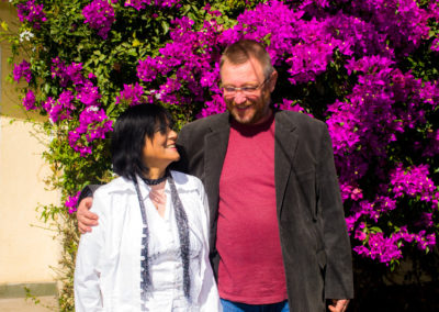 Anita Jansson junto a su esposo Göran